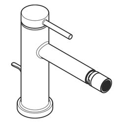 hansgrohe Tecturis S Einhebel-Bidetmischer 5l/min Bronze gebürstet mit Zugstangen-G... HANSGROHE-73201140 4059625474457 (Abb. 1)