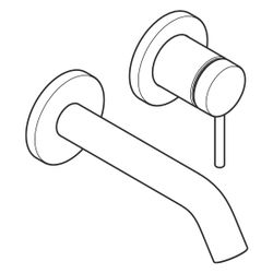 hansgrohe Tecturis S Einhebel-Waschtischmischer Unterputz 4l/min Chrom für Wandmont... HANSGROHE-73350000 4059625470817 (Abb. 1)