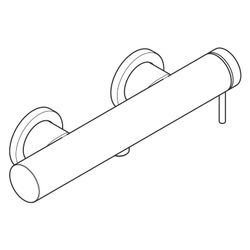 Hansgrohe Tecturis S Einhebel-Brausemischer Aufputz, 24l/min, Chrom... HANSGROHE-73622000 4059625470404 (Abb. 1)