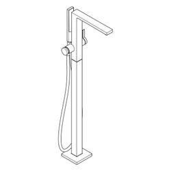 Hansgrohe Tecturis E Einhebel-Wannenmischer bodenstehend, 23,5l/min, Brushed Bronze... HANSGROHE-73445140 4059625471906 (Abb. 1)