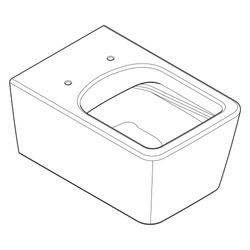 Hansgrohe EluPura Q Wand WC AquaFall Flush, SmartClean, Weiß... HANSGROHE-61116450 4059625484920 (Abb. 1)