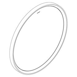 hansgrohe Xarita S Spiegel mit LED-Beleuchtung 700x700x50mm Infrarot Sensor, Mattwe... HANSGROHE-54991700 4059625463772 (Abb. 1)
