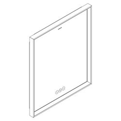 Hansgrohe Xarita E Spiegel, LED-Beleuchtung 600x700x50mm, kapazitiver Berührungssen... HANSGROHE-54988700 4059625463802 (Abb. 1)
