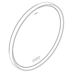 hansgrohe Xarita S Spiegel mit LED-Beleuchtung 700x700x50mm kapazitiver Berührungss... HANSGROHE-54982700 4059625463864 (Abb. 1)