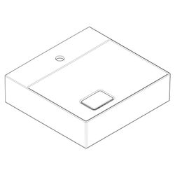 hansgrohe Xevolos E Aufsatz-Handwaschbecken geschliffen 500x480mm mit Hahnloch ohne... HANSGROHE-61090450 4059625420898 (Abb. 1)