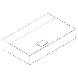 Hansgrohe Xevolos E Aufsatzwaschtisch geschliffen 800x480mm, ohne Hahnloch, Überlau... HANSGROHE-61099450 4059625420805 (Abb. 1)