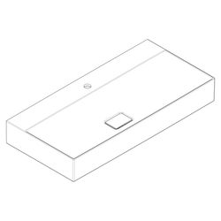 Hansgrohe Xevolos E Aufsatzwaschtisch geschliffen 1000x480mm, Hahnloch ohne Überlau... HANSGROHE-61102450 4059625420775 (Abb. 1)