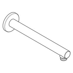 hansgrohe Brausearm Vernis Blend DN 15 240mm, Ausladung 90 Grad, Mattschwarz... HANSGROHE-27809670 4059625326480 (Abb. 1)