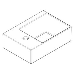 hansgrohe Xevolos E Handwaschbecken 360x250mm mit Hahnloch links ohne Überlauf, Sma... HANSGROHE-61087450 4059625420928 (Abb. 1)