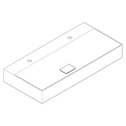 Hansgrohe Xevolos E Aufsatzwaschtisch geschliffen 1000x480mm, 2 Hahnlöcher ohne Übe... HANSGROHE-61111450 4059625421086 (Abb. 1)