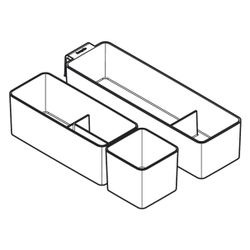 Hansgrohe IntraStoris Schubkasteninneneinteilung Basis Set 100x345mm, Mattschwarz... HANSGROHE-54224670 4059625483763 (Abb. 1)