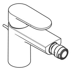 Hansgrohe Vernis Blend Einhebel-Bidetmischer mit Zugstangen-Ablaufgarnitur, Mattsch... HANSGROHE-71202670 4059625835982 (Abb. 1)