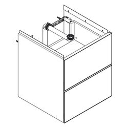 Hansgrohe Xevolos E Waschtischunterschrank Mattweiß 480x475mm, 2 SK für Handwaschbe... HANSGROHE-54172660 4059625628980 (Abb. 1)