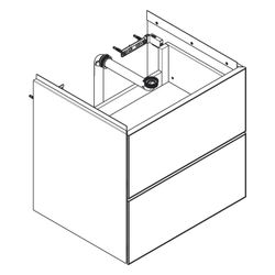 Hansgrohe Xevolos E Waschtischunterschrank Sandbeige Matt 580x475mm, 2 SK für Wasch... HANSGROHE-54176660 4059625634219 (Abb. 1)