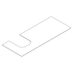 hansgrohe Xevolos E Konsole 1370x550mm Mattweiß mit Ausschnitt links für AWT geschl... HANSGROHE-54205700 4059625485866 (Abb. 1)
