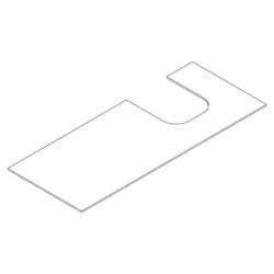 Hansgrohe Xevolos E Konsole 1370x550mm, Ausschnitt rechts für Aufsatzwaschtisch ges... HANSGROHE-54206700 4059625485835 (Abb. 1)