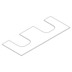 Hansgrohe Xevolos E Konsole 1370x550mm, 2 Ausschnitte für Aufsatzwaschtisch geschli... HANSGROHE-54207760 4059625485798 (Abb. 1)