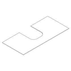 Hansgrohe Xevolos E Konsole 1180x550mm, Ausschnitt mittig für Aufsatzwaschtisch ges... HANSGROHE-54210780 4059625486498 (Abb. 1)