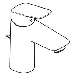 hansgrohe Logis Einhebel-Waschtischmischer 100mm 5l/min Chrom mit Zugstangen-Garnit... HANSGROHE-71100000 4011097738581 (Abb. 1)