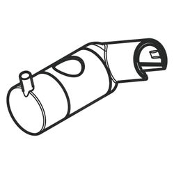 Hansgrohe Schieber für Unica S Puro Brausenstange, Chrom, 97651000... HANSGROHE-97651000 4011097504520 (Abb. 1)