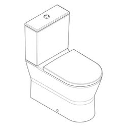 Hansgrohe EluPura Original S Stand-WC Set, h/v Ablauf AquaChannel Flush, Spülkasten... HANSGROHE-60346450 4059625786000 (Abb. 1)