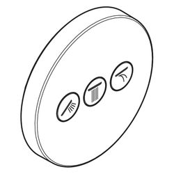 Hansgrohe Shower Select S Ventil Unterputz Chrom für 3 Verbraucher... HANSGROHE-15745000 4011097741321 (Abb. 1)