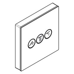 hansgrohe Shower Select Glas Ventil Unterputz Weiß/Chrom für 3 Verbraucher... HANSGROHE-15736400 4011097777504 (Abb. 1)