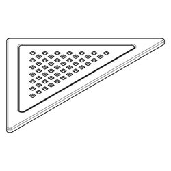 Hansgrohe RainDrain Corner Komplettset Punktablauf 240x240mm, Edelstahl gebürstet... HANSGROHE-56252800 4059625489444 (Abb. 1)