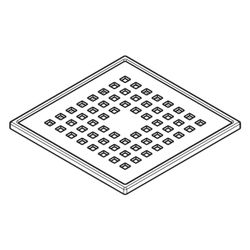 hansgrohe RainDrain Point Komplettset Punktablauf 150x150mm, Edelstahl geb., Auslas... HANSGROHE-56253800 4059625489437 (Abb. 1)