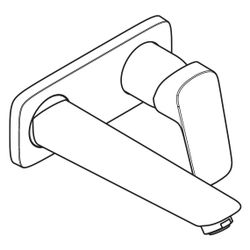 hansgrohe Logis Einhebel-Waschtischmischer Unterputz 5l/min Chrom mit 195mm Auslauf... HANSGROHE-71220000 4011097738420 (Abb. 1)