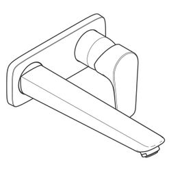 hansgrohe Talis E Einhebel-Waschtischmischer Unterputz 5l/min Chrom für Wandmontage... HANSGROHE-71734000 4011097778457 (Abb. 1)