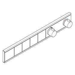 Hansgrohe RainSelect Thermostat Unterputz, 38l/min, für 4 Verbraucher, Brushed Blac... HANSGROHE-15382340 4059625241974 (Abb. 1)