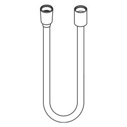 hansgrohe Designflex Textilbrauseschlauch 1250mm, Mattweiß... HANSGROHE-28220700 4059625462812 (Abb. 1)