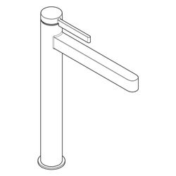 hansgrohe Finoris Waschtischmischer 260mm 5l/min Highriser mit Push-Open Garnitur, ... HANSGROHE-76070670 4059625334362 (Abb. 1)