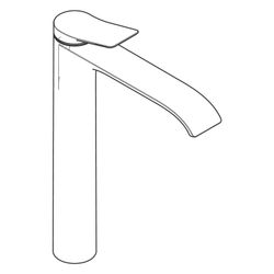 hansgrohe Vivenis Einhebel-Waschtischmischer 250mm 5l/min Chrom für Aufsatzwaschtis... HANSGROHE-75040000 4059625335598 (Abb. 1)
