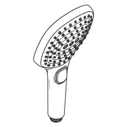 hansgrohe Raindance Select E Handbrause 120mm 3jet 8,5l/min EcoSmart, Chrom... HANSGROHE-26521000 4011097706054 (Abb. 1)