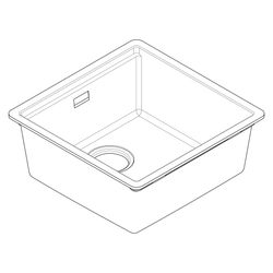 Hansgrohe Einbauspüle S53 S530-F400, manueller Garnitur, Graphitschwarz... HANSGROHE-43361170 4059625514474 (Abb. 1)