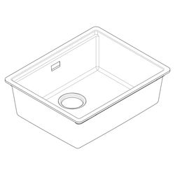 Hansgrohe Einbauspüle S53 S530-F500, manueller Garnitur, Graphitschwarz... HANSGROHE-43362170 4059625514450 (Abb. 1)