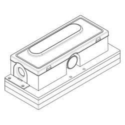 Hansgrohe AXOR uBox universal Grundkörper Duschrinne Ablaufgehäuse für Standardinst... HANSGROHE-01005180 4059625482810 (Abb. 1)