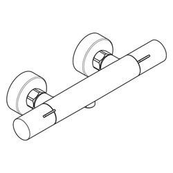 Hansgrohe Ecostat Fine Brausethermostat Aufputz, 17l/min, Chrom... HANSGROHE-13324000 4059625522165 (Abb. 1)