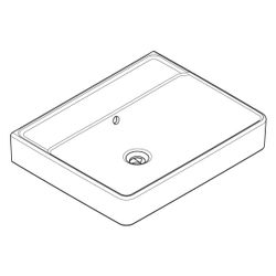 hansgrohe Xanuia Q Aufsatzwaschtisch geschliffen 600x480mm ohne Hahnloch mit Überla... HANSGROHE-60244450 4059625535264 (Abb. 1)