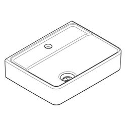 Hansgrohe Xanuia Q Handwaschbecken 450x340mm, Hahnloch ohne Überlauf, Weiß... HANSGROHE-60230450 4059625535530 (Abb. 1)