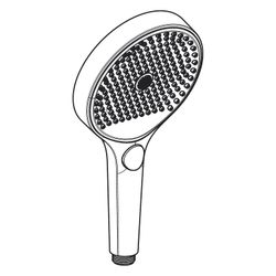 Hansgrohe Rainfinity Handbrause 130mm, 5,9l/min, 3jet EcoSmartPlus, Polished Gold O... HANSGROHE-26862990 4059625603888 (Abb. 1)