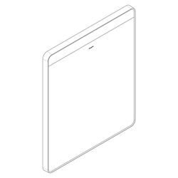 Hansgrohe Xarita Lite Q Spiegel, horizontaler LED-Beleuchtung 600x30mm, für Wandsch... HANSGROHE-54957670 4059625535592 (Abb. 1)