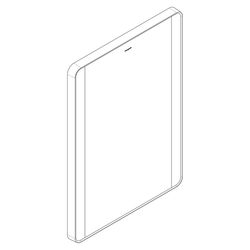 Hansgrohe Xarita Lite Q Spiegel, seitlicher LED-Beleuchtung 500x30mm, für Wandschal... HANSGROHE-54961670 4059625535677 (Abb. 1)