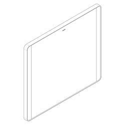 Hansgrohe Xarita Lite Q Spiegel, seitlicher LED-Beleuchtung 800x30mm, für Wandschal... HANSGROHE-54963700 4059625535707 (Abb. 1)
