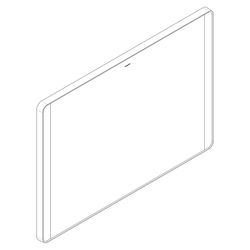 Hansgrohe Xarita Lite Q Spiegel, seitlicher LED-Beleuchtung 1000x30mm, für Wandscha... HANSGROHE-54964670 4059625535738 (Abb. 1)