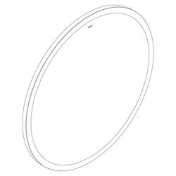 hansgrohe Xarita Lite S Spiegel, Mattschwarz, mit runder LED-Beleuchtung 900x900x30... HANSGROHE-54967670 4059625535790 (Abb. 1)