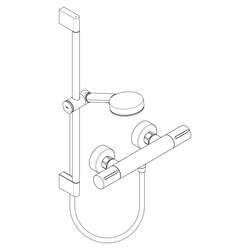 hansgrohe Pulsify Select S Brausesystem 105mm 3jet Relaxation EcoSmart, Mattschwarz... HANSGROHE-24272670 4059625534489 (Abb. 1)