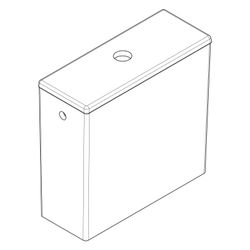 hansgrohe EluPura Original Q Aufsatzspülkasten mit seitlichem Wasseranschluss, Weiß... HANSGROHE-60271450 4059625536513 (Abb. 1)